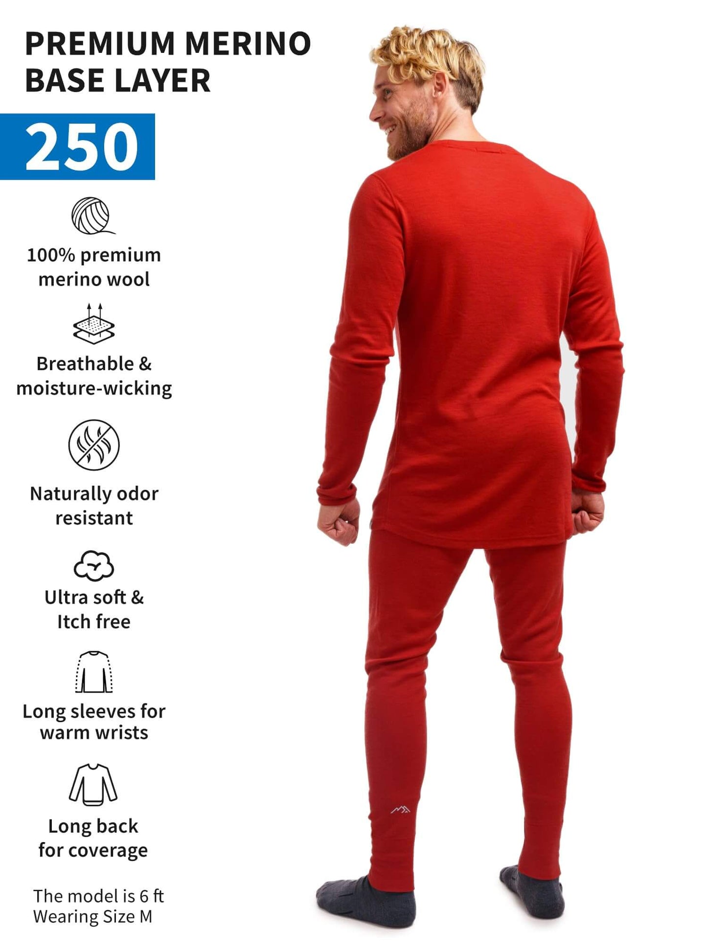 Image of Merino.tech Merino Wool Base Layer Mens Set - Thermal Underwear, a Men's Base Layer Set available for $123.24 Buy now and save at Adventure Travel Gear