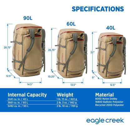 Image of Eagle Creek Cargo Hauler Folding Duffle Bag for Travel, a Duffel Bag available for $215.98 Buy now and save at Adventure Travel Gear