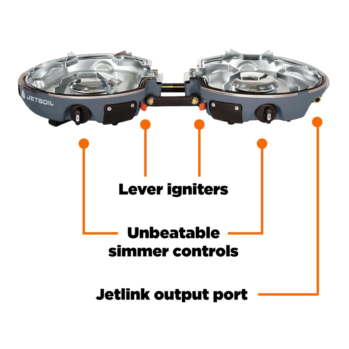 Image of Jetboil Genesis Basecamp Backpacking and Camping Stove Cooking System with Camping Cookware, a Backpacking Stove available for $579.93 Buy now and save at Adventure Travel Gear