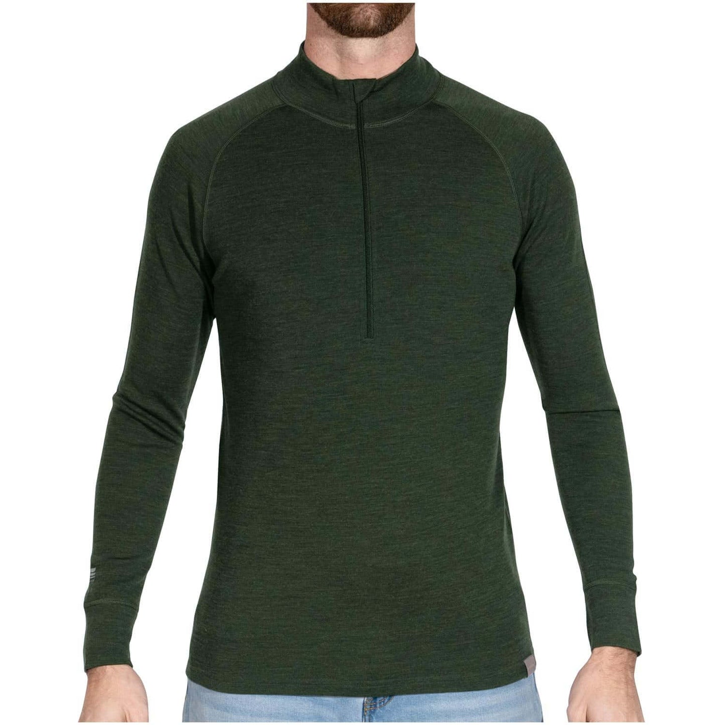 Image of MERIWOOL Mens Base Layer 100% Merino Wool Midweight 250g Half Zip Sweater for Men, a Men's Base Layer Sweater available for $94.25 Buy now and save at Adventure Travel Gear