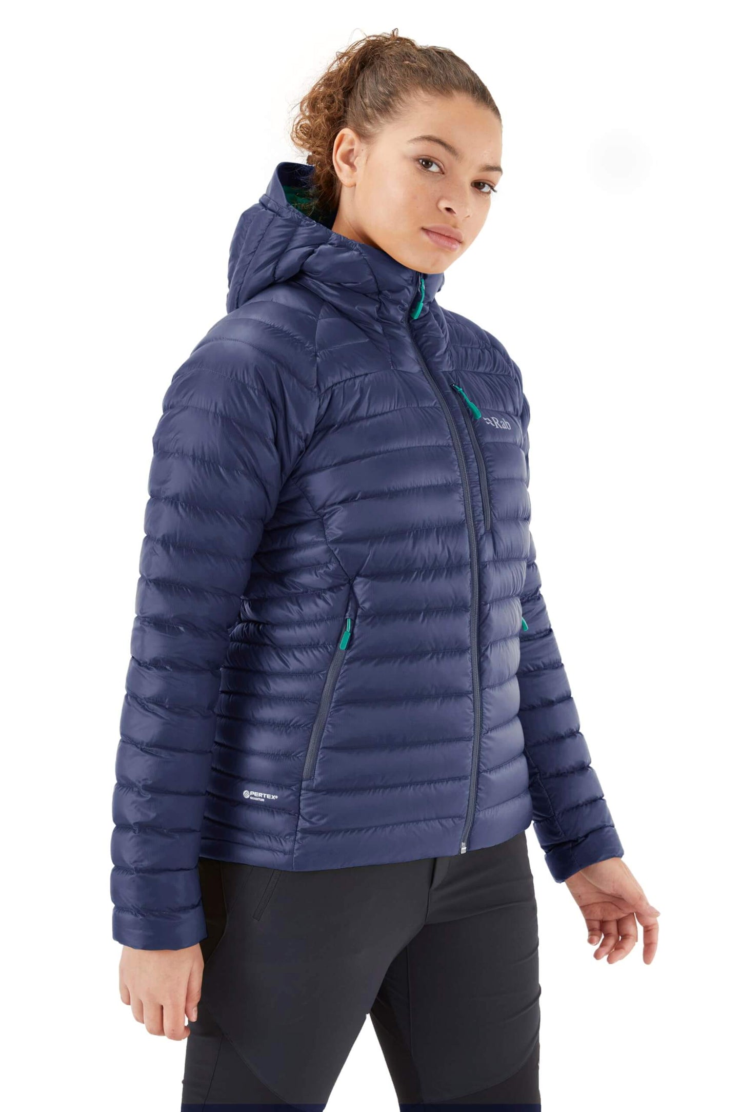 Image of Rab Women's Microlight Alpine 700-Fill Down Hooded Puffer Jacket for Hiking & Skiing, a Puffer Jacket available for $427.75 Buy now and save at Adventure Travel Gear