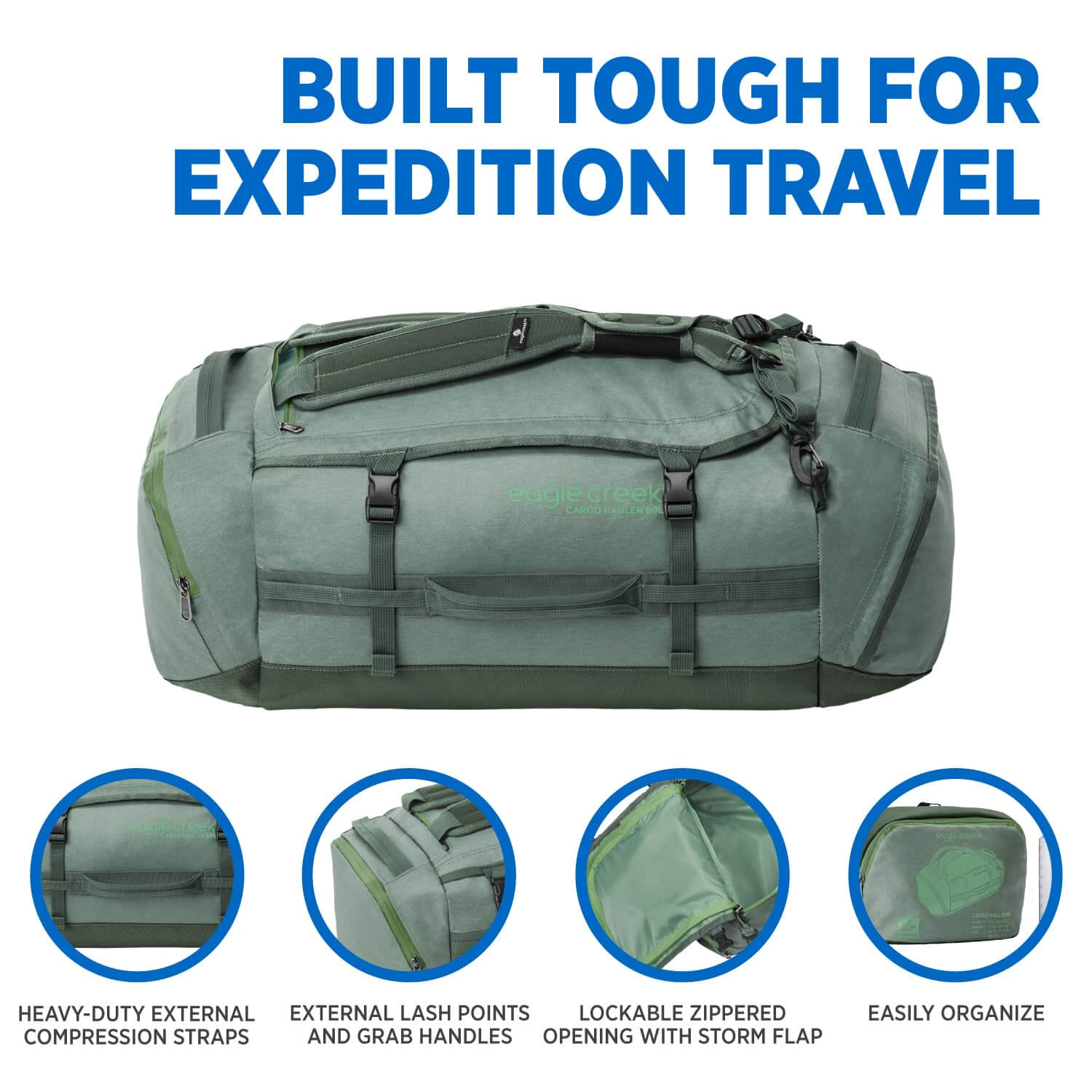 Image of Eagle Creek Cargo Hauler Folding Duffle Bag for Travel, a Duffel Bag available for $215.98 Buy now and save at Adventure Travel Gear