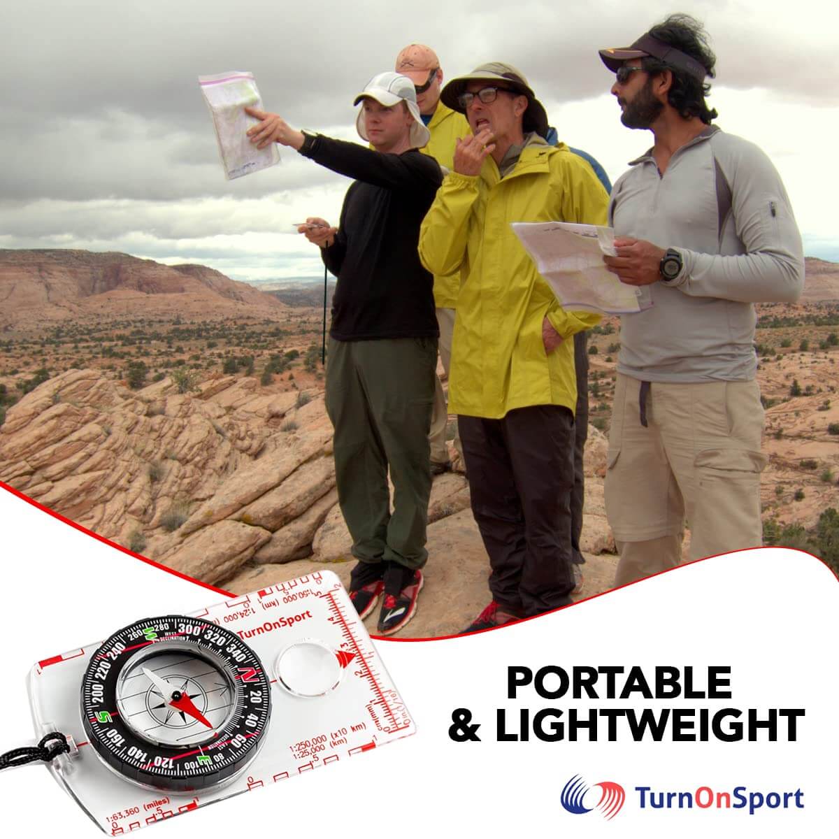 Image of Orienteering Compass Hiking Backpacking Compass, a Magnetic Navigational Compasses available for $14.47 Buy now and save at Adventure Travel Gear