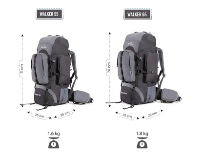 Image of Tripole Walker 65 Litres Rucksack Internal Frame, a backpack available for $94.25 Buy now and save at Adventure Travel Gear