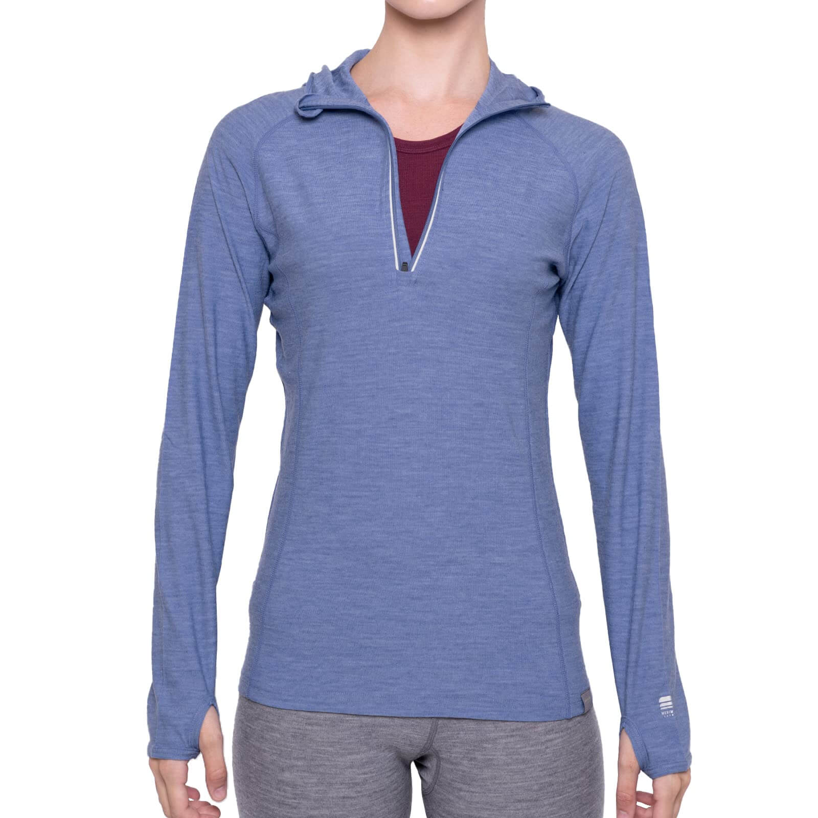 Image of MERIWOOL Women’s Base Layer Hoodie Lightweight Merino Wool Long Sleeve Thermal, a Women's Base Layer Hoodie available for $92.80 Buy now and save at Adventure Travel Gear