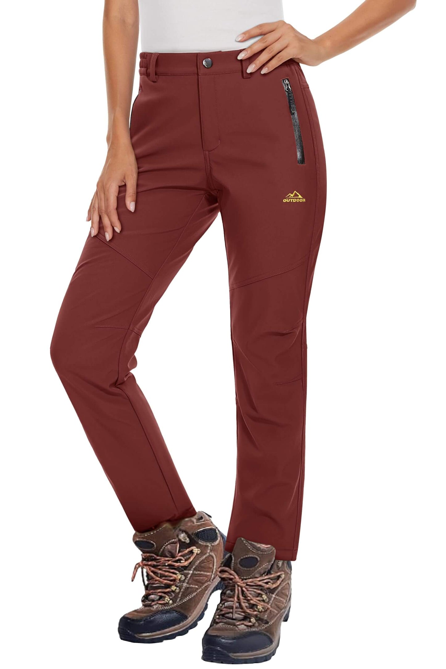 Image of Women's Fleece Lined Waterproof Insulated Softshell Pants, a Pants available for $65.22 Buy now and save at Adventure Travel Gear