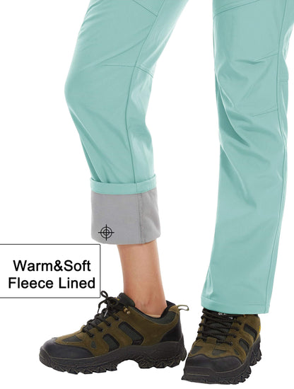 Image of Women's Fleece Lined Waterproof Insulated Softshell Pants, a Pants available for $65.22 Buy now and save at Adventure Travel Gear