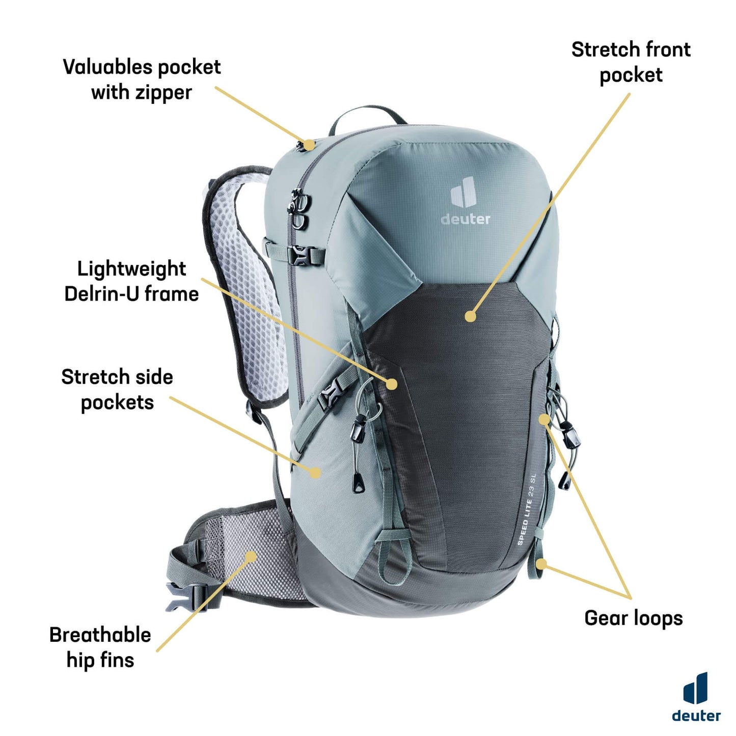 Image of Deuter Women's Speed Lite 23 SL Backpack, a backpack available for $304.49 Buy now and save at Adventure Travel Gear