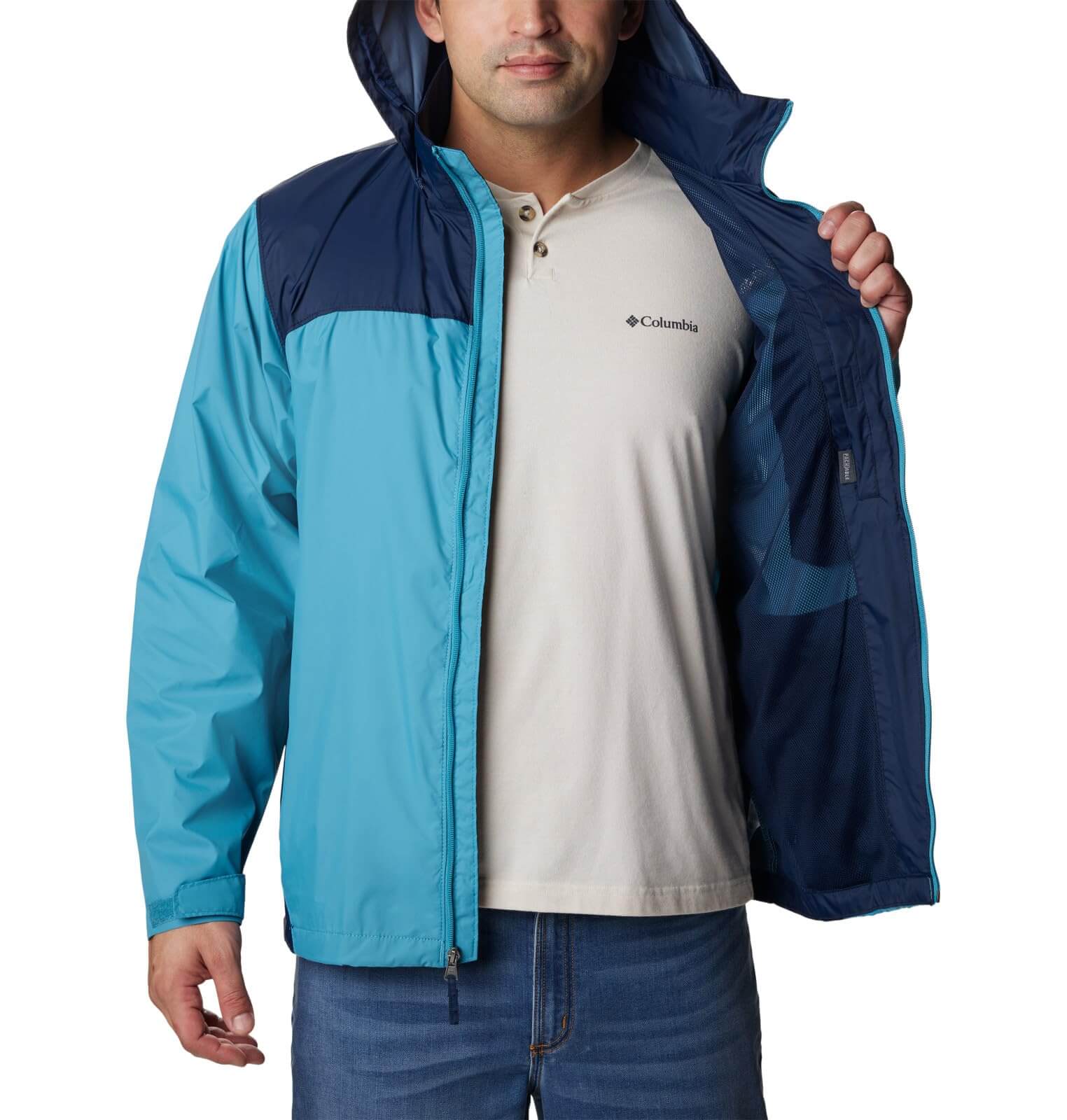 Image of Columbia Men's Glennaker Lake Jacket, a Men's Rain Jacket available for $172.55 Buy now and save at Adventure Travel Gear