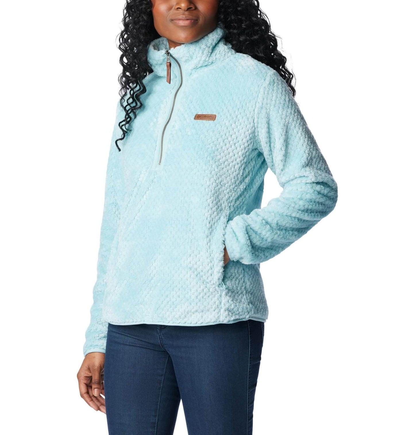 Image of Columbia Women's Fire Side Sherpa 1/4 Zip, a Jacket available for $70.69 Buy now and save at Adventure Travel Gear