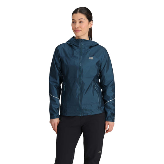 Image of Outdoor Research Women's Helium Rain Jacket, a Jacket available for $260.93 Buy now and save at Adventure Travel Gear