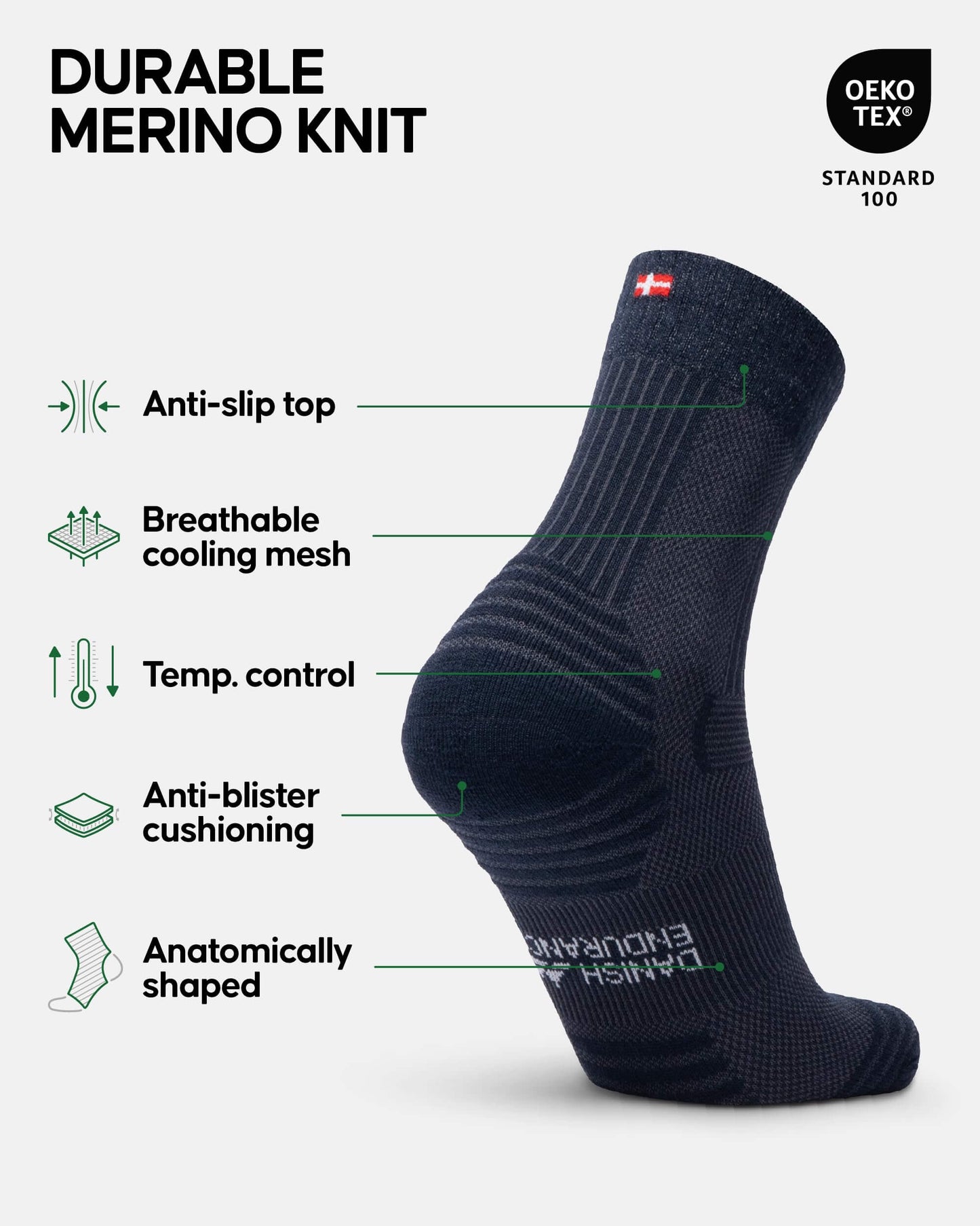 Image of DANISH ENDURANCE Hiking Socks, Lightweight, Merino Wool Socks for Men & Women, a Socks available for $49.23 Buy now and save at Adventure Travel Gear