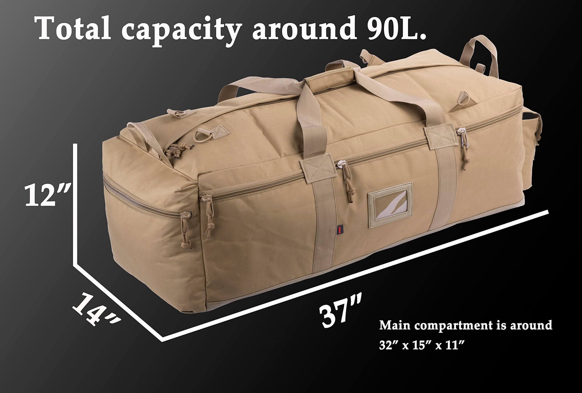 Image of Large Military Duffle Bag Tactical Gear Load Out Bag Deployment Cargo Bag, a Duffel Bag available for $91.34 Buy now and save at Adventure Travel Gear