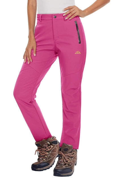 Image of Women's Fleece Lined Waterproof Insulated Softshell Pants, a Pants available for $65.22 Buy now and save at Adventure Travel Gear