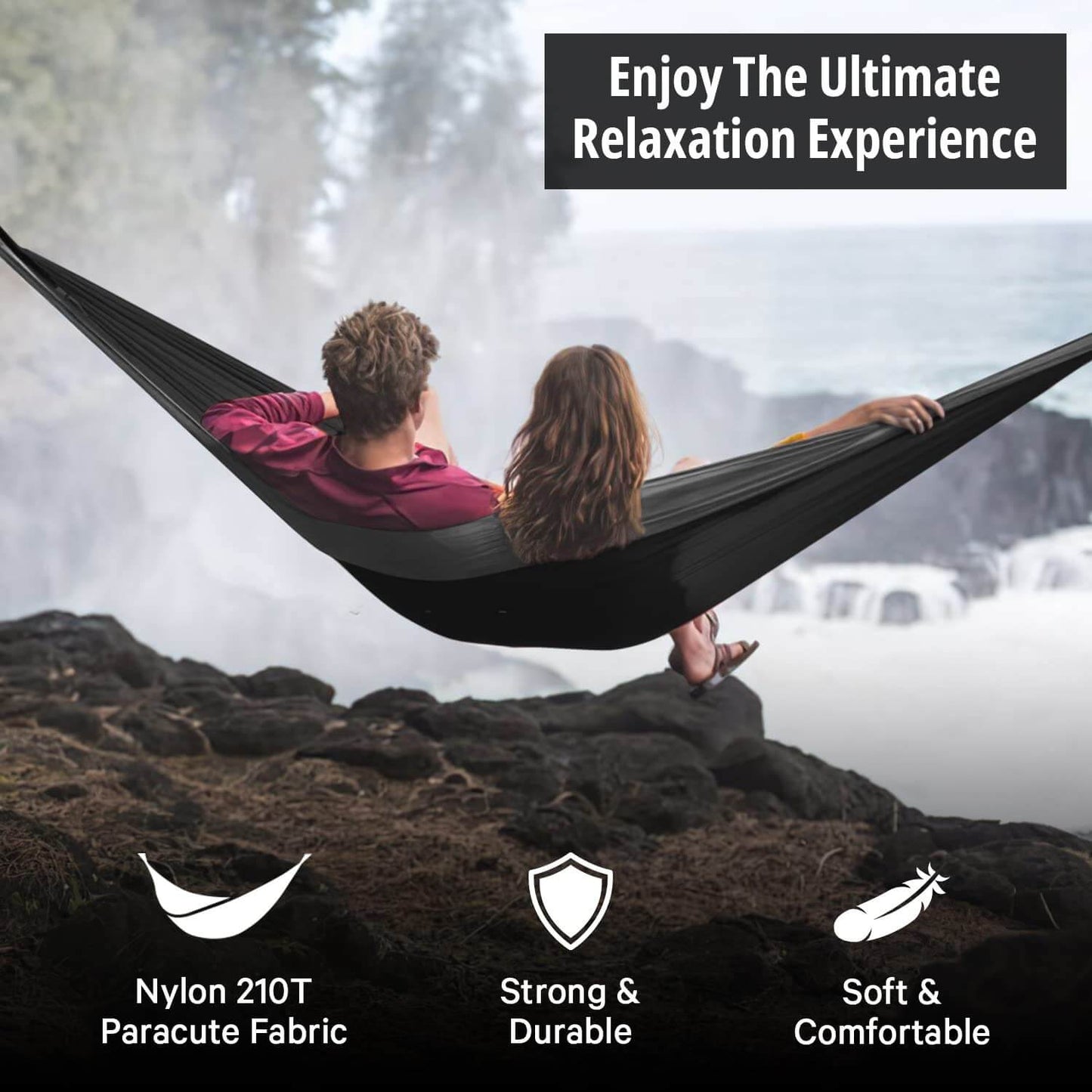 Image of Vigel Camping Hammock - XL Double Hammock 500 Lb Capacity, a Hammock available for $18.46 Buy now and save at Adventure Travel Gear