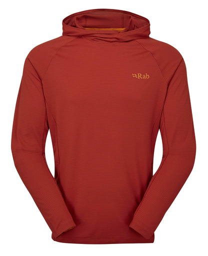 Image of Rab Men's Sonic Hoody - Lightweight Breathable Baselayer Shirt for Hiking & Trail Running, a Men's Baselayer Shirt available for $101.50 Buy now and save at Adventure Travel Gear