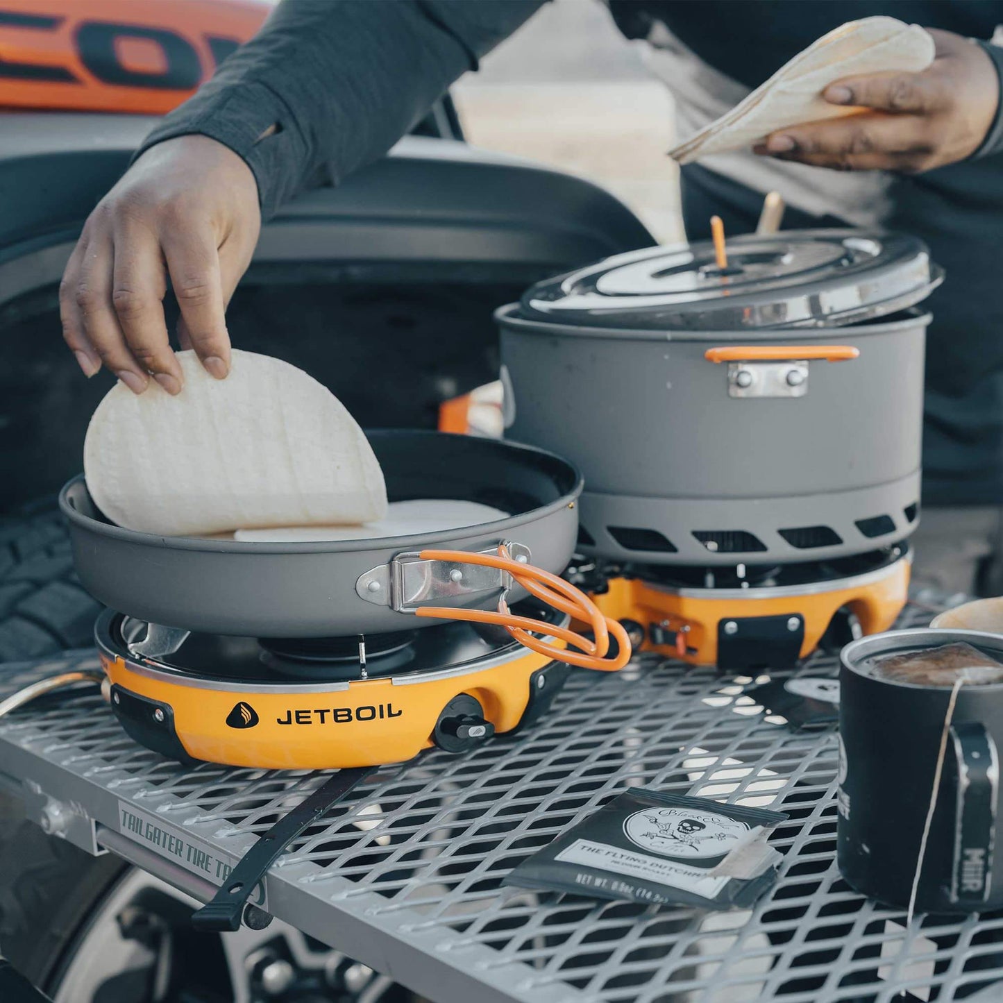 Image of Jetboil Genesis Basecamp Backpacking and Camping Stove Cooking System with Camping Cookware, a Backpacking Stove available for $579.93 Buy now and save at Adventure Travel Gear