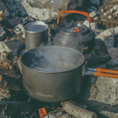 Image of Fire-Maple Feast 4 Piece Camping Cookware Set, a Camping Cookware available for $94.18 Buy now and save at Adventure Travel Gear