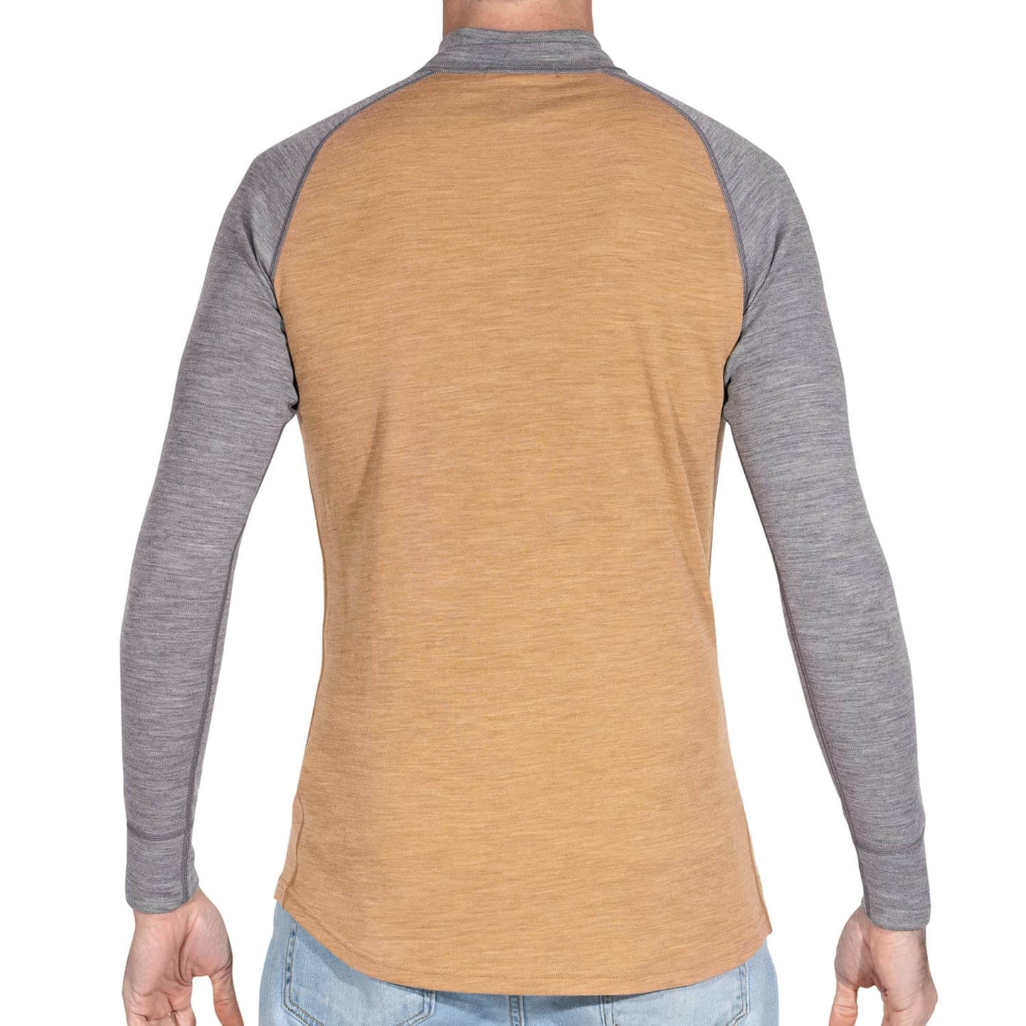 Image of MERIWOOL Mens Base Layer 100% Merino Wool Midweight 250g Half Zip Sweater for Men, a Men's Base Layer Sweater available for $131.95 Buy now and save at Adventure Travel Gear