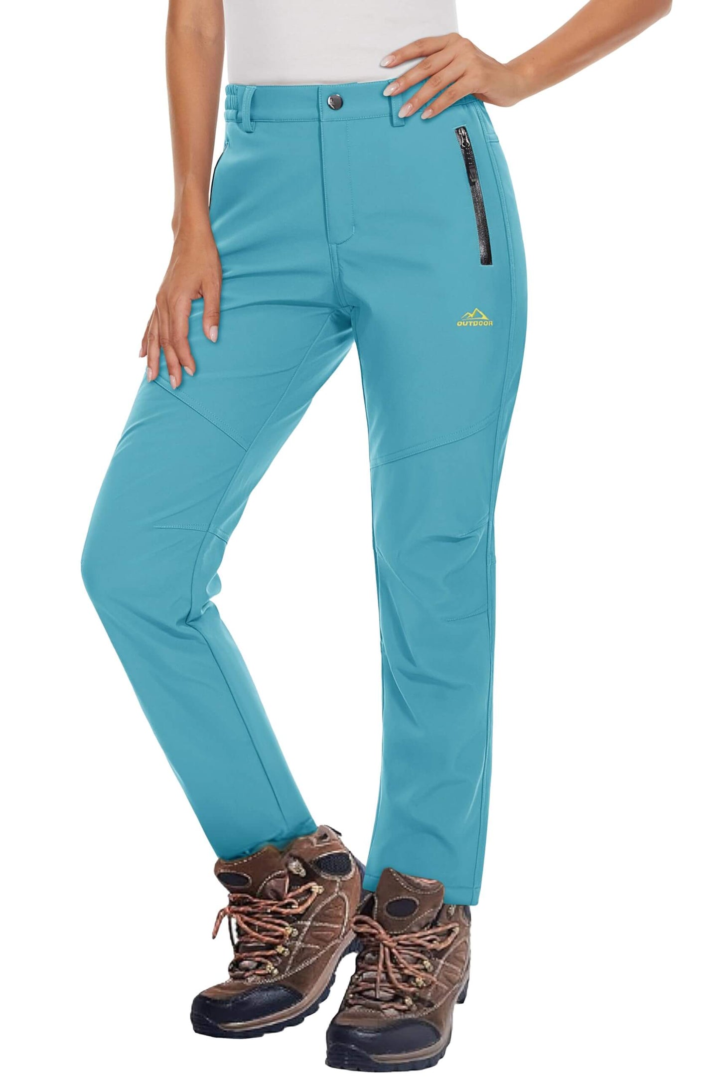 Image of Women's Fleece Lined Waterproof Insulated Softshell Pants, a Pants available for $65.22 Buy now and save at Adventure Travel Gear