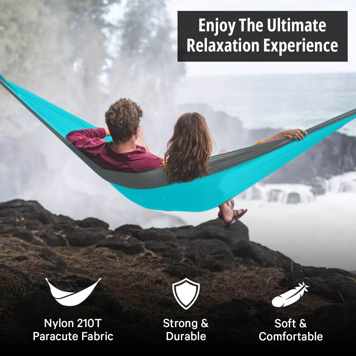 Image of Vigel Camping Hammock - XL Double Hammock 500 Lb Capacity, a Hammock available for $18.46 Buy now and save at Adventure Travel Gear