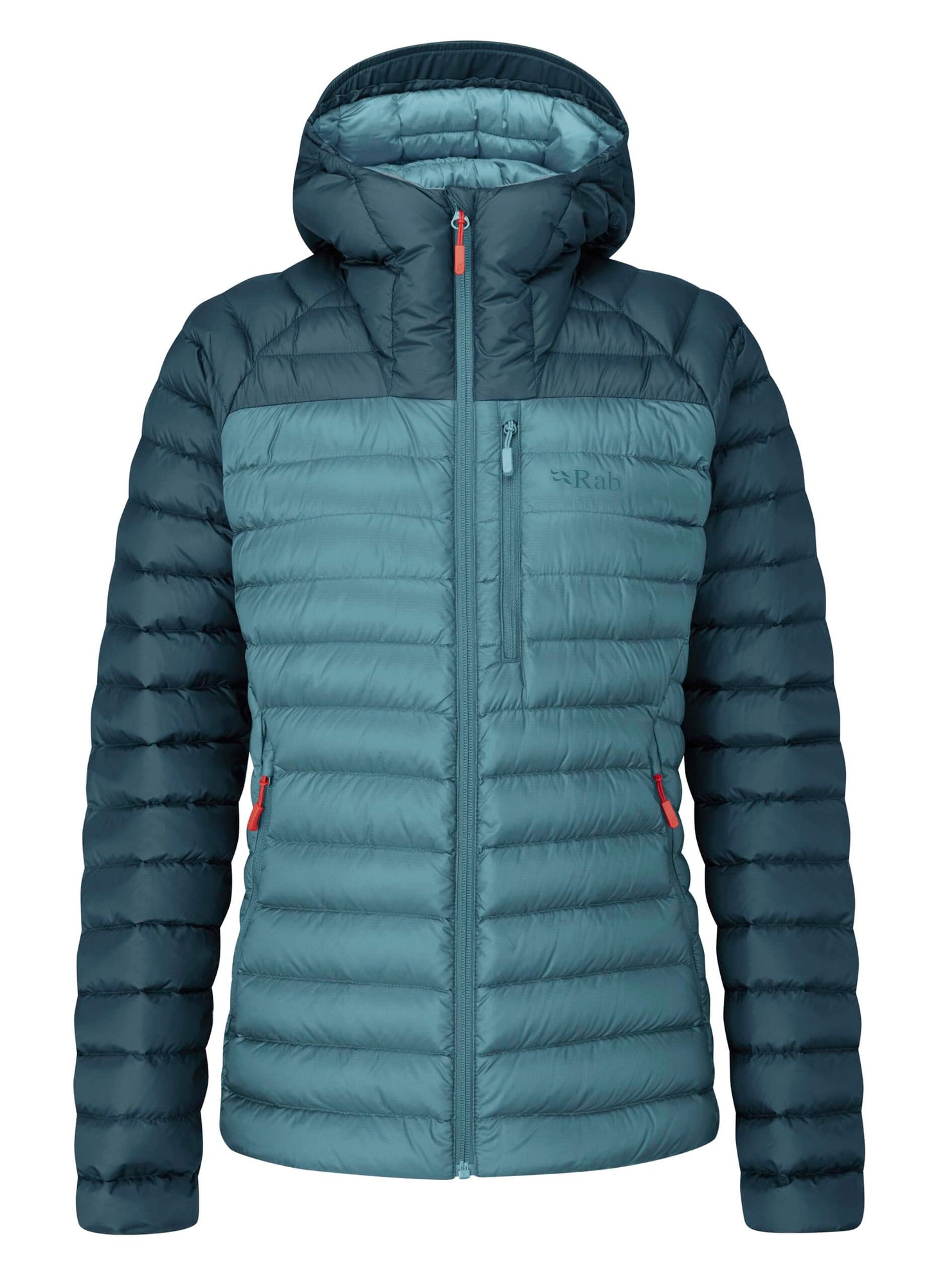 Image of Rab Women's Microlight Alpine 700-Fill Down Hooded Puffer Jacket for Hiking & Skiing, a Puffer Jacket available for $421.34 Buy now and save at Adventure Travel Gear