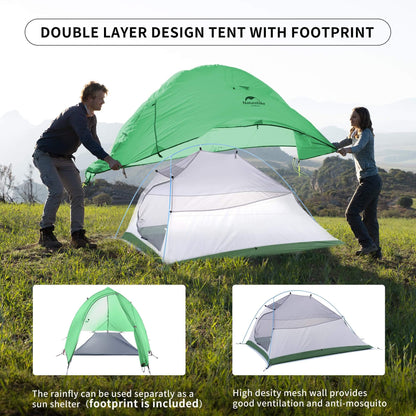 Image of Naturehike Cloud-Up 2 Person Tent Lightweight Backpacking Tent, a Tent available for $230.55 Buy now and save at Adventure Travel Gear