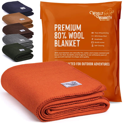 Image of Woolly Mammoth Merino Wool Blanket - Large 66" x 90", Camp Blanket, a Camping Blanket available for $101.49 Buy now and save at Adventure Travel Gear