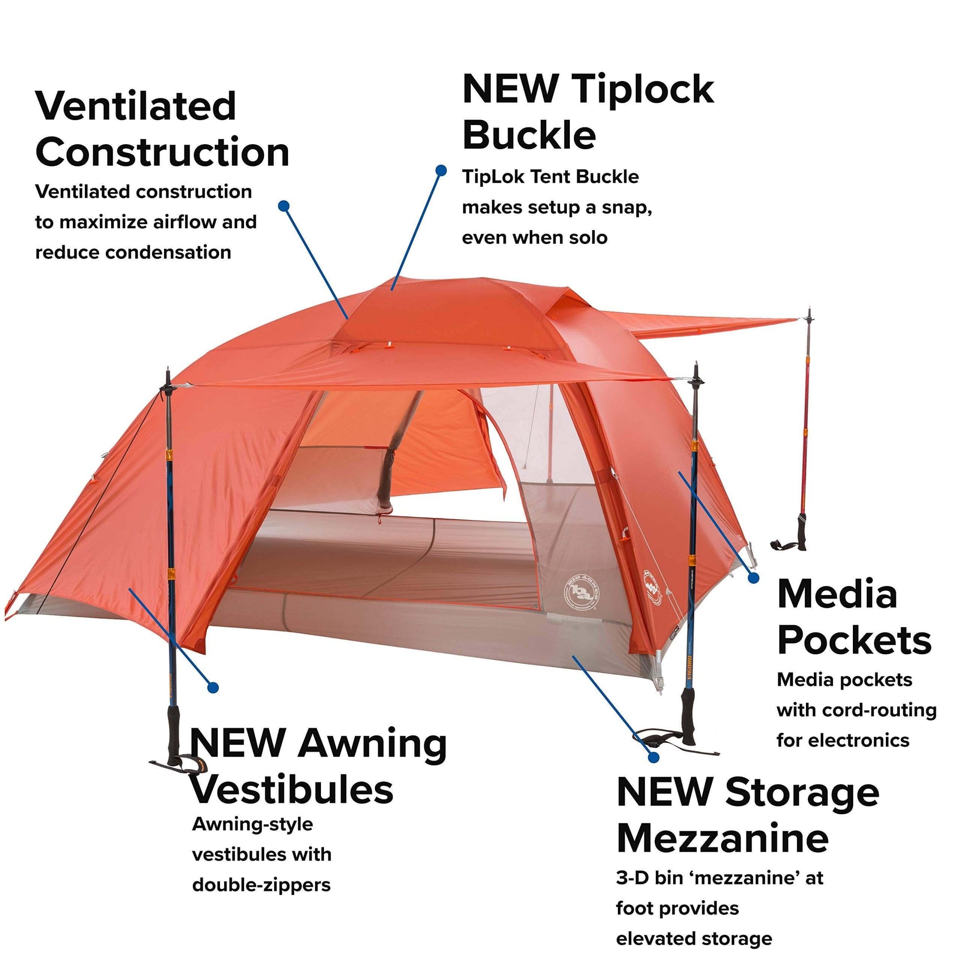 Image of Big Agnes Copper Spur HV UL - Ultralight Backpacking Tent, a Tent available for $461.06 Buy now and save at Adventure Travel Gear