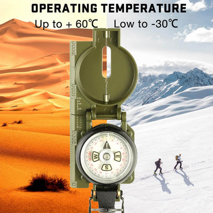 Image of Eyeskey Multifunctional Military Sighting Navigation Compass with Inclinometer, a Magnetic Navigational Compasses available for $40.59 Buy now and save at Adventure Travel Gear