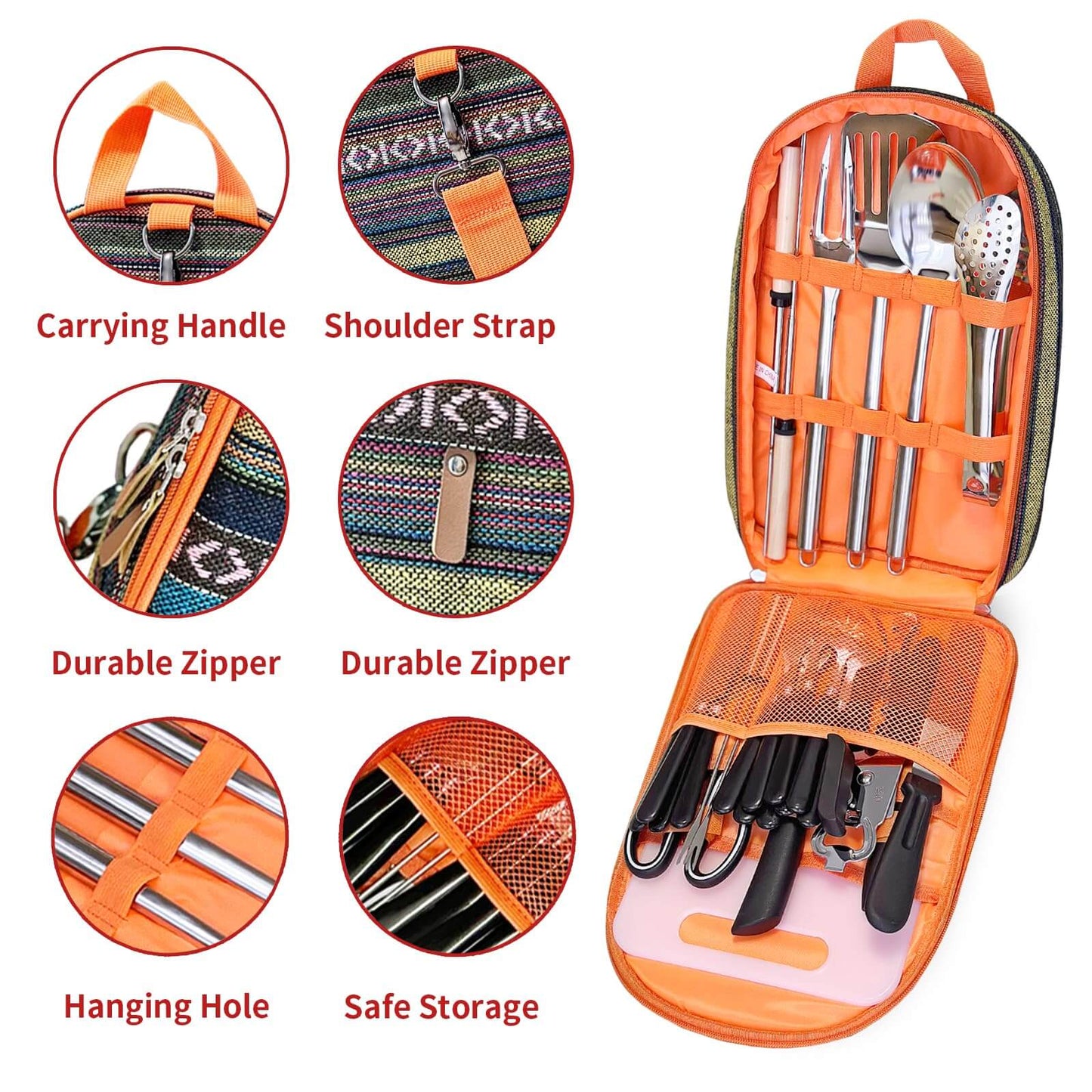 Image of Freehiker Portable Camping Kitchen Utensil Set-27 Piece, a Camping Kitchen Utensil Set available for $72.49 Buy now and save at Adventure Travel Gear