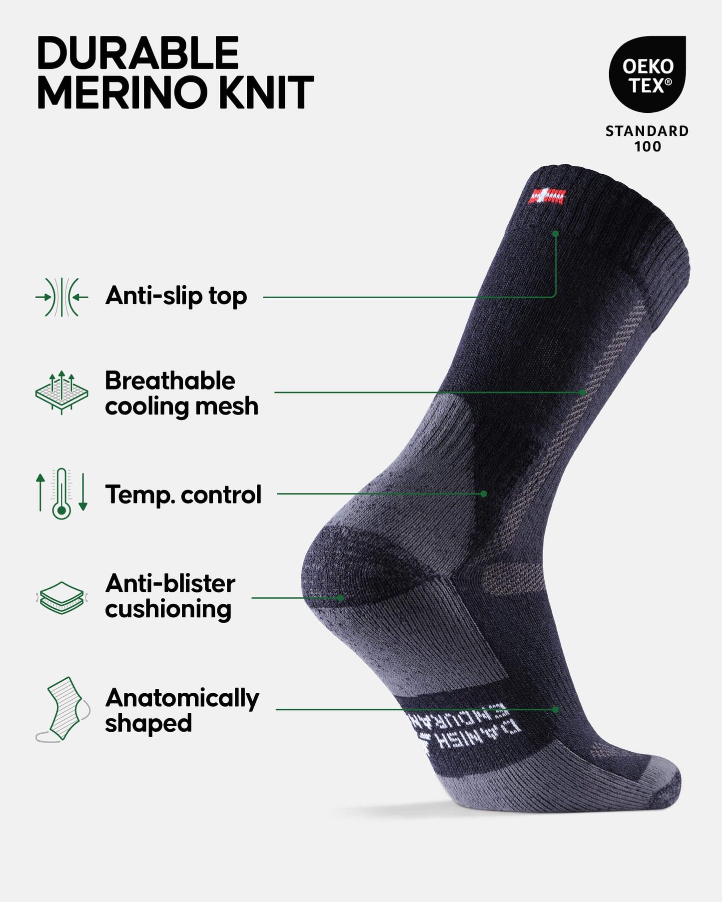 Image of DANISH ENDURANCE Hiking Socks, Winter Socks, Merino Wool Socks, a Socks available for $50.68 Buy now and save at Adventure Travel Gear