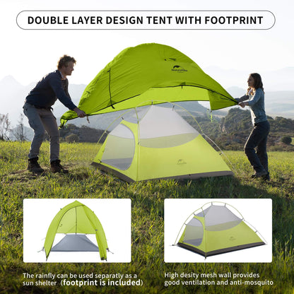 Image of Naturehike Cloud-Up 2 Person Tent Lightweight Backpacking Tent, a Tent available for $230.55 Buy now and save at Adventure Travel Gear