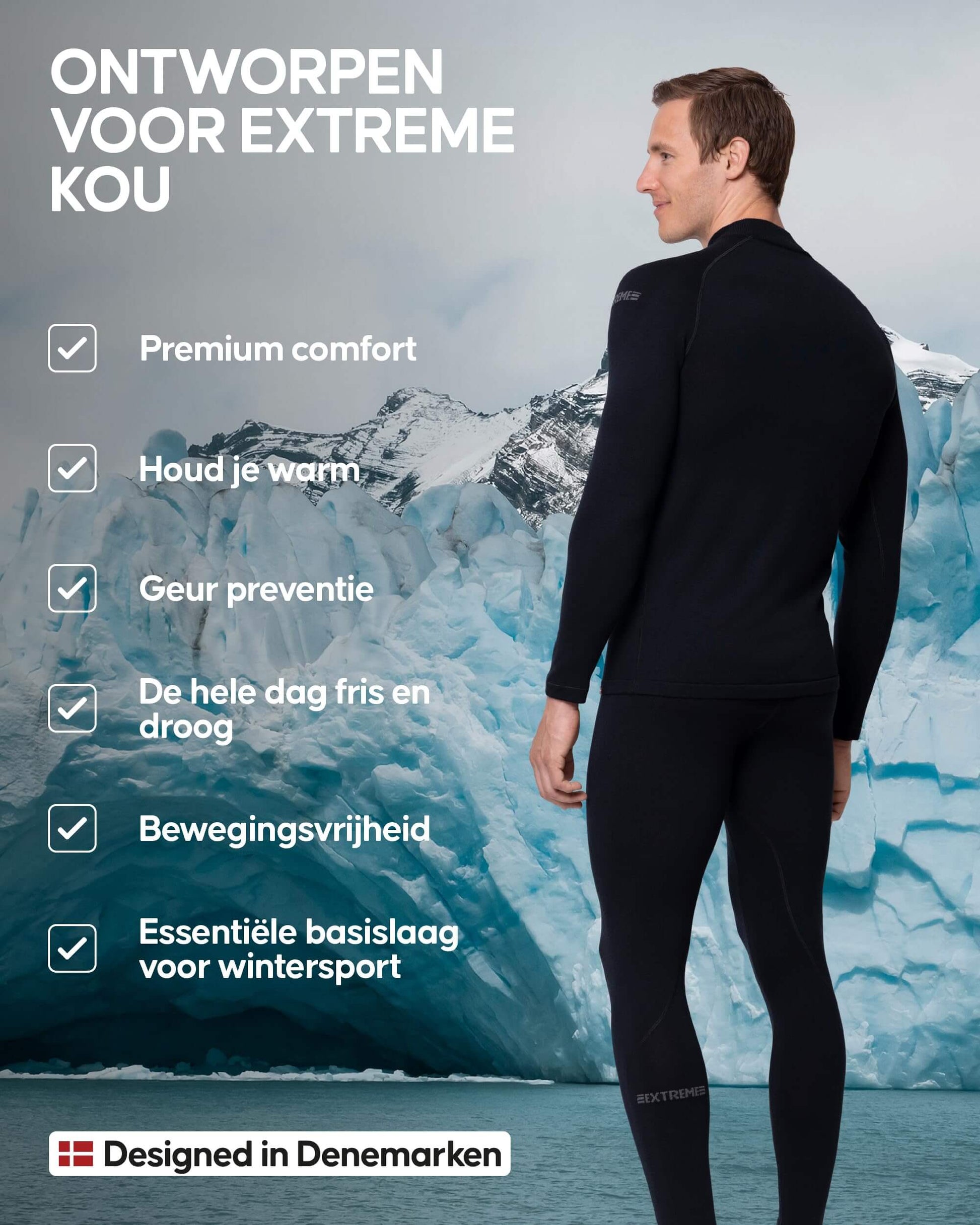 Image of DANISH ENDURANCE Men's Merino Thermal Underwear Set for Extreme Cold, a Men's Base Layer Set available for $202.93 Buy now and save at Adventure Travel Gear