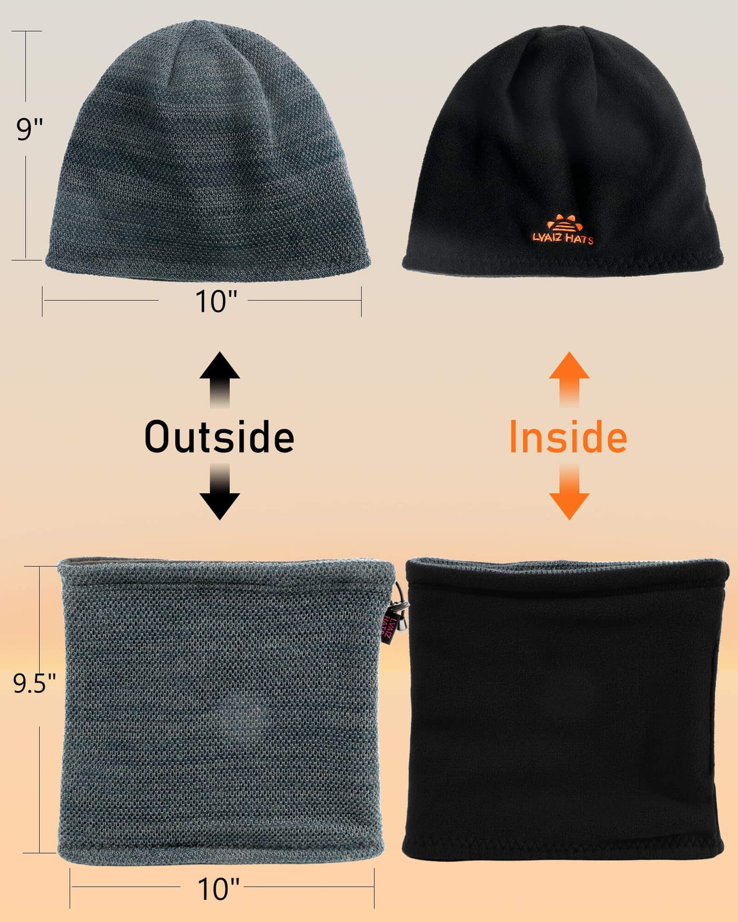 Image of Winter Beanie Skull Cap Neck Warmer Gaiter Set, a Beanie available for $27.54 Buy now and save at Adventure Travel Gear