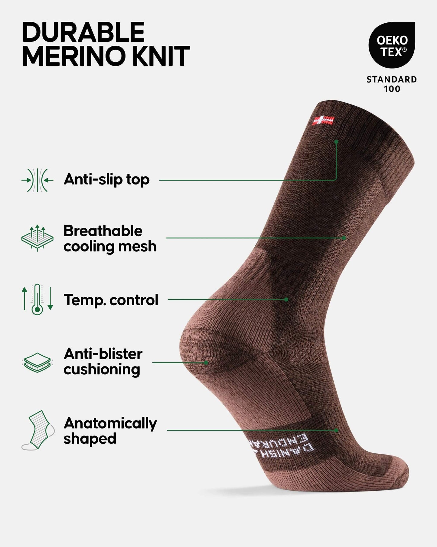 Image of DANISH ENDURANCE Hiking Socks, Winter Socks, Merino Wool Socks, a Socks available for $50.68 Buy now and save at Adventure Travel Gear