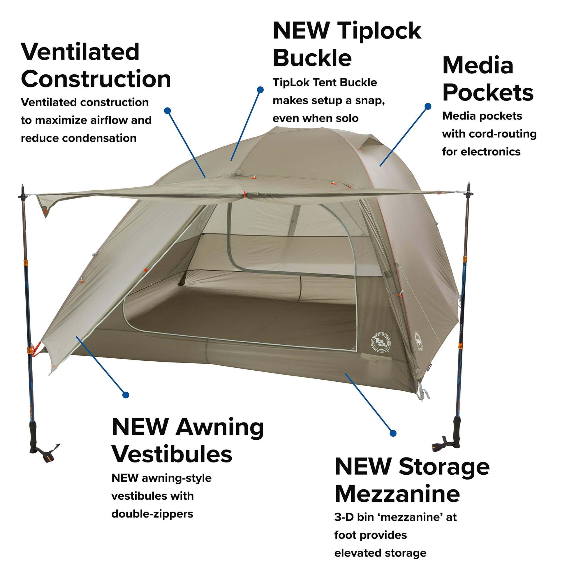 Image of Big Agnes Copper Spur HV UL - Ultralight Backpacking Tent, a Tent available for $461.06 Buy now and save at Adventure Travel Gear