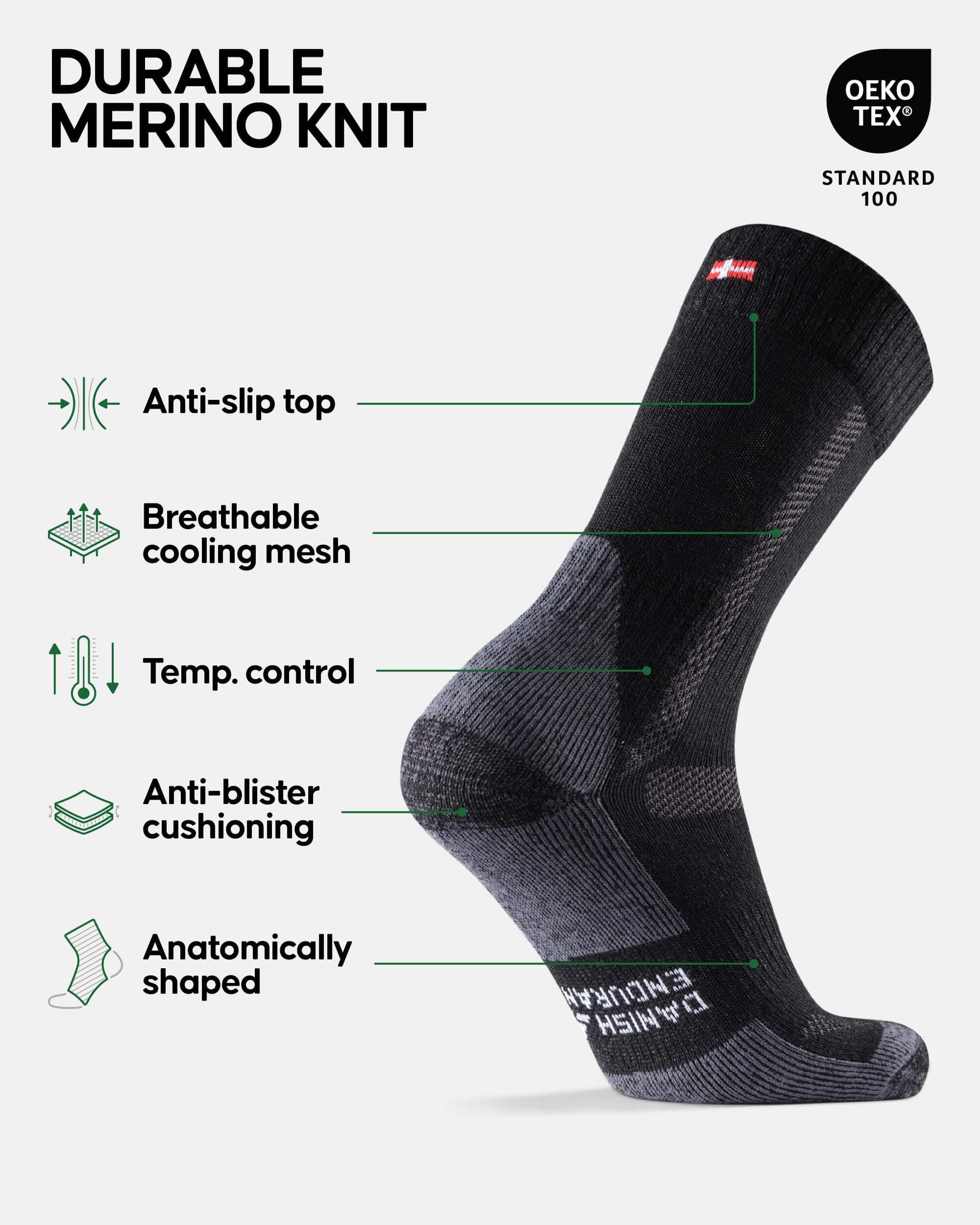 Image of DANISH ENDURANCE Hiking Socks, Winter Socks, Merino Wool Socks, a Socks available for $50.68 Buy now and save at Adventure Travel Gear