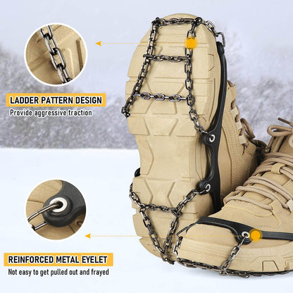 Image of Ice Cleats for Shoes and Boots Traction Cleats for Hiking Walking on Snow and Ice, a Traction Devices available for $36.24 Buy now and save at Adventure Travel Gear