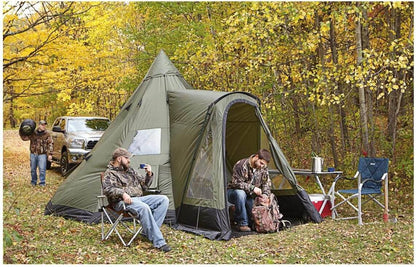 Image of Guide Gear Deluxe Teepee Tent 14' x 14' Camping 6-Person, a Tent available for $246.49 Buy now and save at Adventure Travel Gear