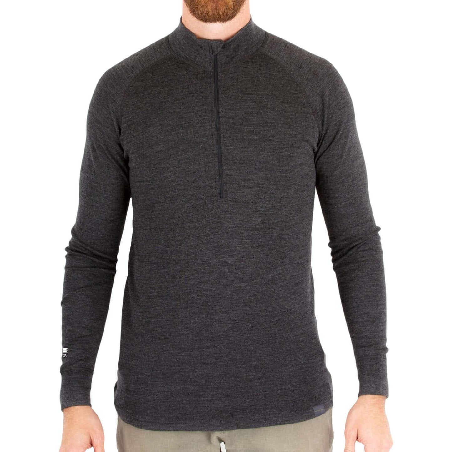 Image of MERIWOOL Mens Base Layer 100% Merino Wool Midweight 250g Half Zip Sweater for Men, a Men's Base Layer Sweater available for $94.25 Buy now and save at Adventure Travel Gear