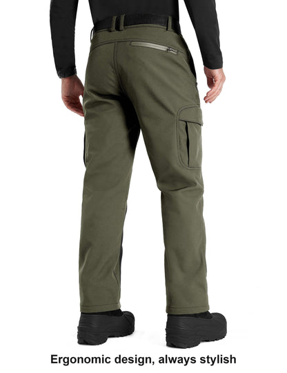 Image of FREE SOLDIER Men's Outdoor Softshell Fleece Lined Cargo Pants, a Pants available for $65.24 Buy now and save at Adventure Travel Gear