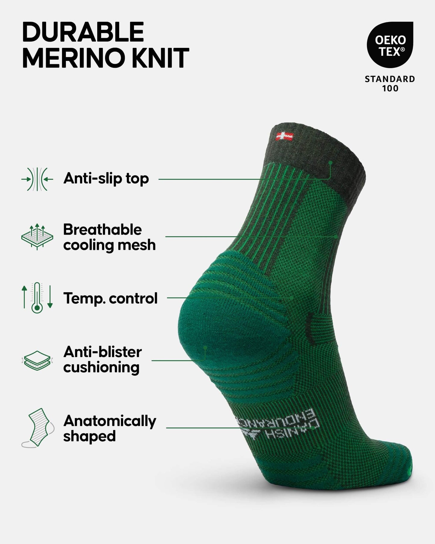 Image of DANISH ENDURANCE Hiking Socks, Lightweight, Merino Wool Socks for Men & Women, a Socks available for $49.23 Buy now and save at Adventure Travel Gear