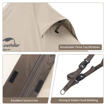 Image of Naturehike Ranch 4 Person Teepee Tent, 4 Season Tent with Snow Skirt, a Tent available for $346.84 Buy now and save at Adventure Travel Gear