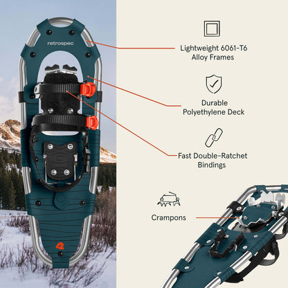 Image of Retrospec Drifter 21/25/30 Inch Snowshoes & Trekking Poles Bundle, a Snowshoes available for $130.49 Buy now and save at Adventure Travel Gear