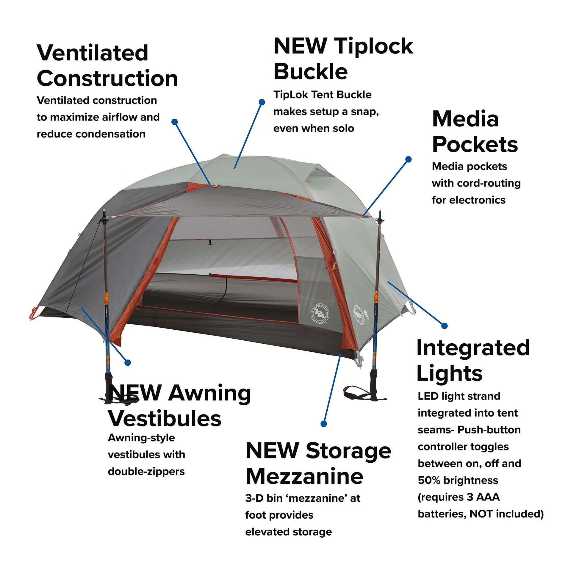 Image of Big Agnes Copper Spur HV UL - Ultralight Backpacking Tent, a Tent available for $461.06 Buy now and save at Adventure Travel Gear