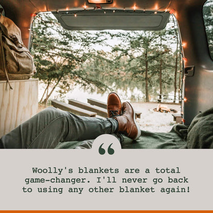 Image of Woolly Mammoth Merino Wool Blanket - Large 66" x 90", Camp Blanket, a Camping Blanket available for $101.49 Buy now and save at Adventure Travel Gear