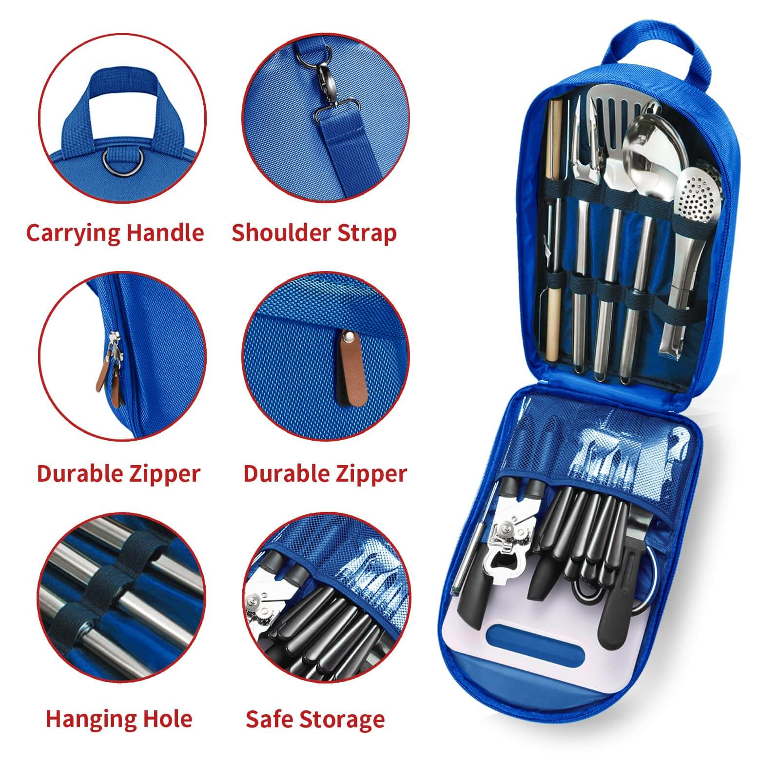 Image of Freehiker Portable Camping Kitchen Utensil Set-27 Piece, a Camping Kitchen Utensil Set available for $72.49 Buy now and save at Adventure Travel Gear