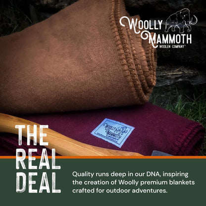 Image of Woolly Mammoth Merino Wool Blanket - Large 66" x 90", Camp Blanket, a Camping Blanket available for $101.49 Buy now and save at Adventure Travel Gear