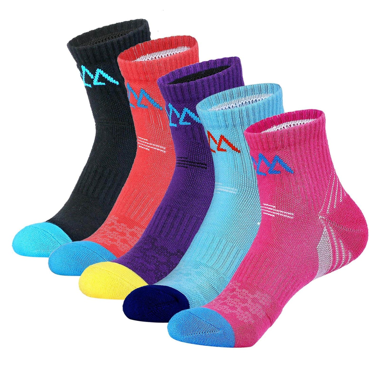 Image of innotree 5 Pack Cushioned Hiking Socks for Women, Lightweight, a Socks available for $28.99 Buy now and save at Adventure Travel Gear